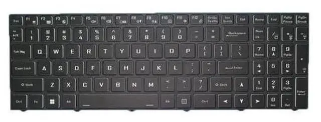 Alt view image 2 of 4 - US Non-Backlit Laptop Replacement Keyboard for CLEVO PC50 PC70, PN CVM18H93US94307 6-80-PC5H0-010-1, Notebook Internal Keyboard Repair Spare Part