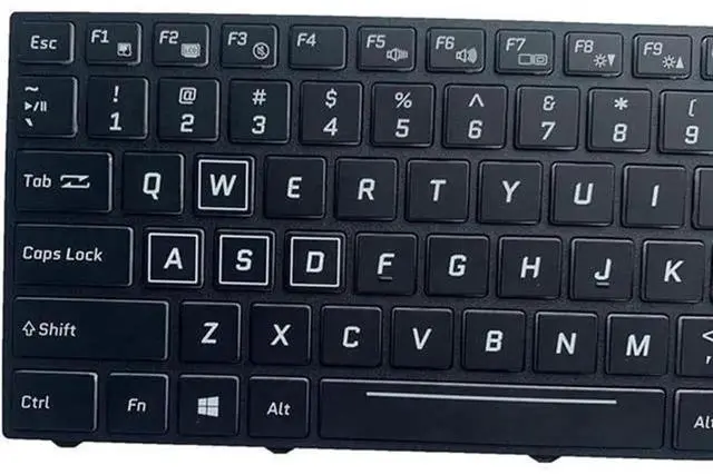 Alt view image 5 of 5 - US Layout Backlit Laptop Replacement Keyboard for Clevo, Part Number CVM15F23USJ430D2 CVM15F23USJ430A, Backlight Notebook Keypad Repair Spare Part for Clevo Gaming Laptop