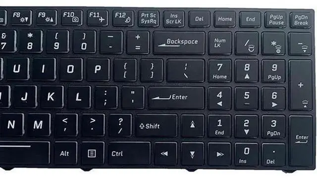 Alt view image 2 of 5 - US Layout Backlit Laptop Replacement Keyboard for Clevo, Part Number 6-80-N8500-011-1M1, Backlight Notebook Keypad, Professional Repair Spare Part for Clevo Gaming Laptop