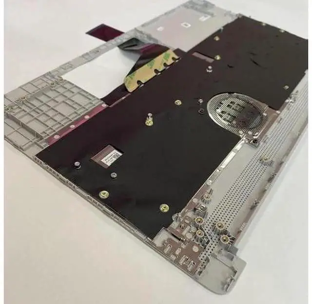 Alt view image 3 of 6 - Silver Upper Case Palmrest Assembly with Built-in Keyboard for HP 15-DY 15-EF 15s-fq Laptops, OEM Part Number L63578-001, Complete Notebook Palmrest Top Cover Replacement Repair Spare Part