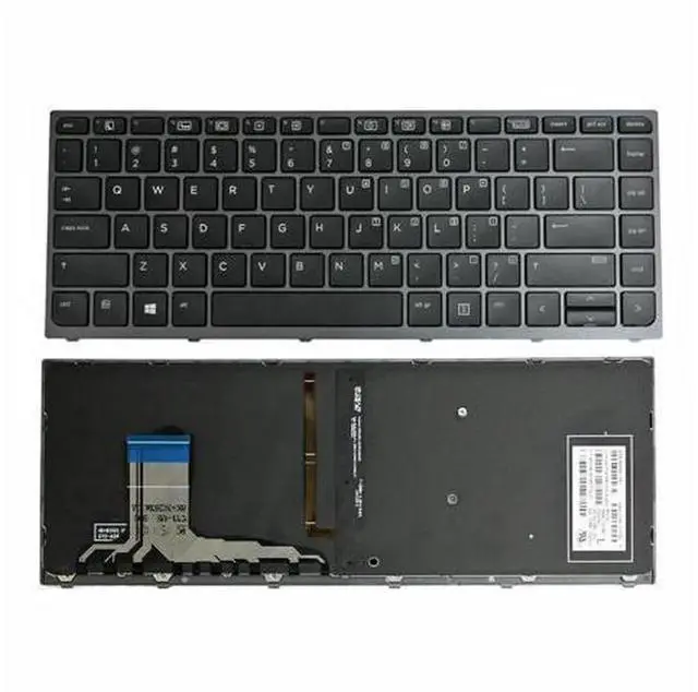 Main image of US Layout Backlit Laptop Replacement Keyboard for HP ZBook Studio G3 G4, PN 841681-001 PK131C41A02 PK131C41A00 NSK-CY1BC 9Z.NCHBC.10L, Backlight Notebook Keypad Repair Spare Part