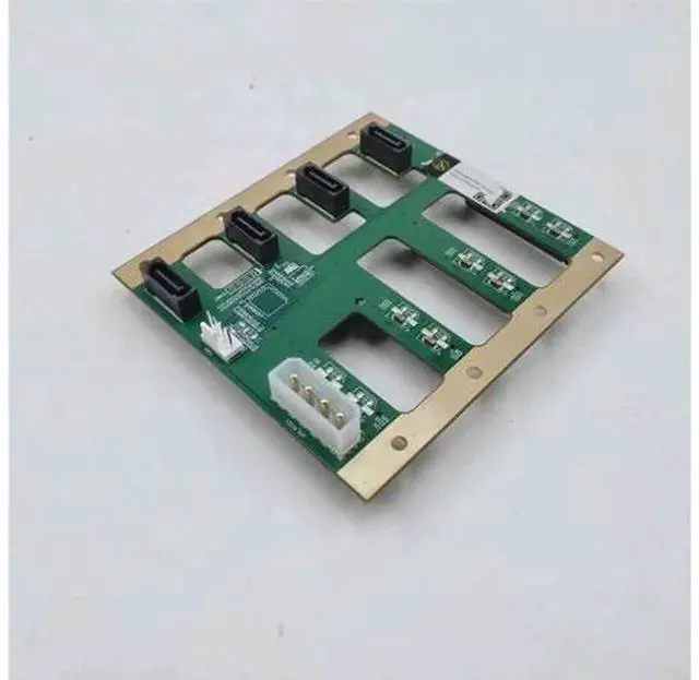 Main image of 4-Bay HDD Backplane, 6Gbps SATA Hard Drive Backplane Compatible with 4-Bay & 8-Bay Server Chassis