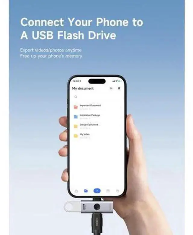 Alt view image 2 of 4 - AJMRTC 2 in 1 USB-C OTG Splitter Adapter TUA09, 100W PD Fast Charging & 10Gbps USB 3.2, Fit for iPhone 16 15 Pro Max, iPad Pro, MacBook, Rog Ally, Steam Deck, Quest 3 2