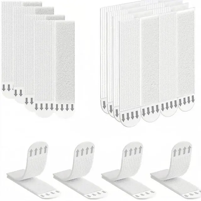 Main image of AJMRTC Damage-Free Picture Hanging Strips, 14 Pairs Heavy Duty Large Adhesive Wall Hanging Strips, No Nail Frame Hanger Kit for Posters, Artworks, Mirrors & Home Decor