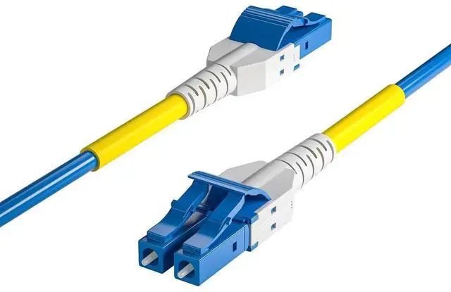 Alt view image 2 of 5 - AJMRTC OS2 LC to LC Armored Fiber Patch Cable, 5 Meters Uniboot Duplex LC/UPC Single Mode Fiber, 9/125m, LSZH Indoor Armored SMF Fiber Optic Jumper