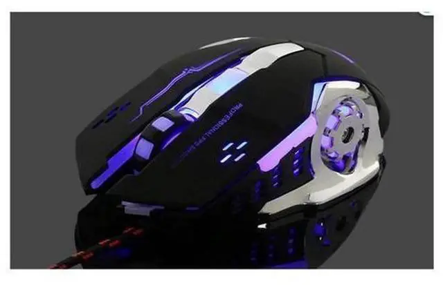 Alt view image 2 of 6 - AJMRTC USB Wired Mechanical Gaming Mouse, 6 Buttons, 4000 DPI Adjustable, 4 Color LED Backlit Optical Gaming Mice for PC and Laptop Professional Gamers