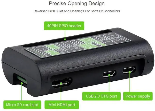 Alt view image 5 of 7 - AJMRTC ABS Protective Enclosure Case for Raspberry Pi Zero Series, Housing Compatible with Pi Zero 2 W, Pi 2 WH, Pi Zero W, Pi Zero WH (Case Only)