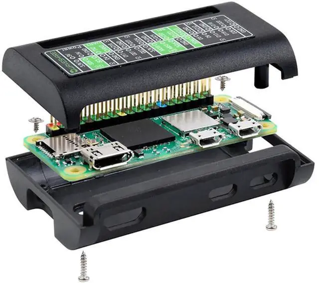 Main image of AJMRTC ABS Protective Enclosure Case for Raspberry Pi Zero Series, Housing Compatible with Pi Zero 2 W, Pi 2 WH, Pi Zero W, Pi Zero WH (Case Only)