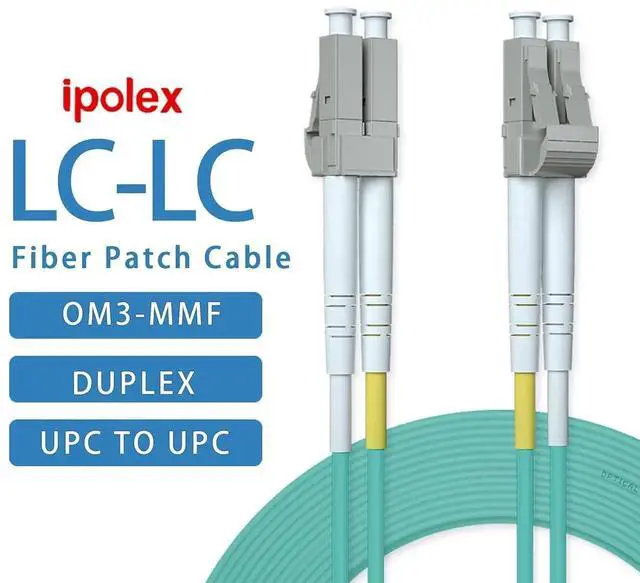 Alt view image 3 of 5 - AJMRTC 2-Pack Duplex LC OM3 Multimode Fiber Patch Cable, 2 Meters LSZH Fiber Jumper Cord, Supports 10Gb/25Gb, Compatible with SFP Transceivers for Computer Fiber Networks