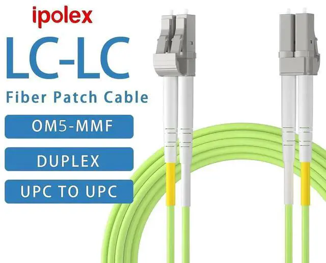 Alt view image 4 of 7 - AJMRTC Duplex LC OM5 Multimode Fiber Patch Cable, 1 Meter LSZH Fiber Jumper, Support 40G/100G, Compatible with SFP Transceivers for Computer Fiber Network