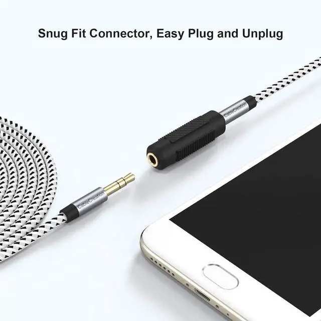 Alt view image 4 of 7 - AJMRTC 2-Pack 3.5mm Stereo Female to Female Audio Coupler, Gold Plated 3.5mm Jack Audio Adapter Connector for Stereo Cables, Headphones and Speakers
