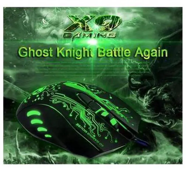 Alt view image 5 of 5 - AJMRTC X9 Professional USB Wired Optical Gaming Mouse, 6 Buttons, 2400 Adjustable DPI, LED Backlight Wired Gaming Mice for Notebook, Laptop, Desktop PC and Gamers