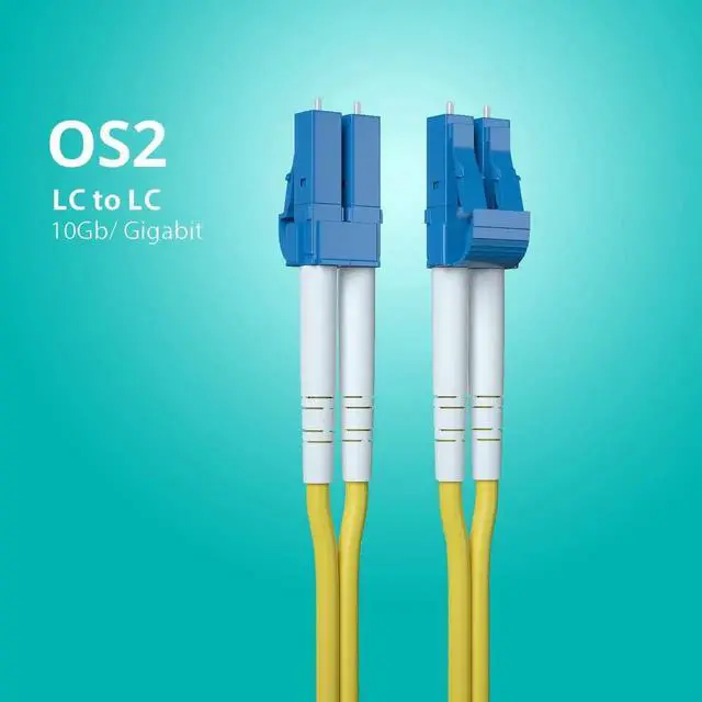 Alt view image 2 of 6 - AJMRTC 7M OS2 Duplex LC to LC Single Mode Yellow Fiber Patch Cable, LSZH 9/125m LC-LC Fiber Optic Jumper Cord, Supports 1G/10G SMF SFP Transceivers, Routers & Network Devices, Length Options 0.5m100