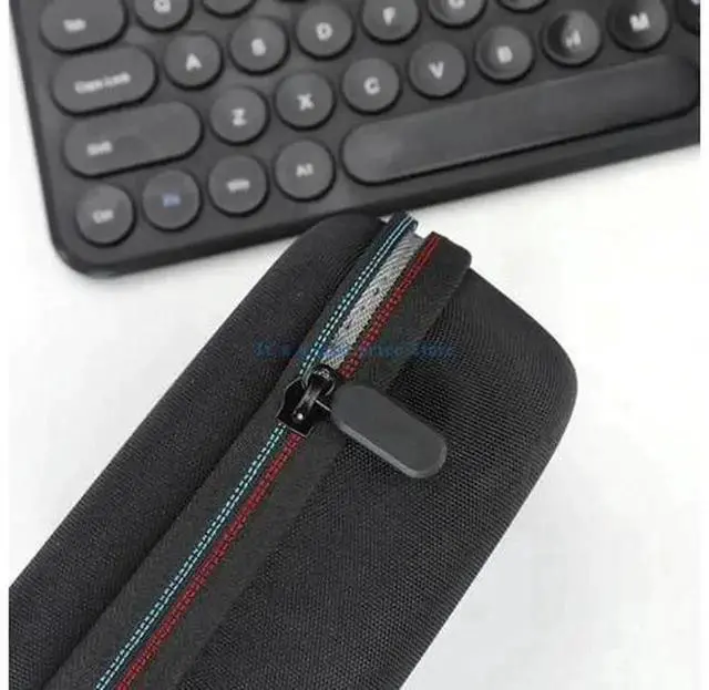 Alt view image 4 of 6 - AJMRTC Shockproof Carrying Case for MX 3 Wireless Mouse, Portable Travel Storage Bag with Built-in Mesh Pocket for Mouse, Charging Cable and Small Accessories