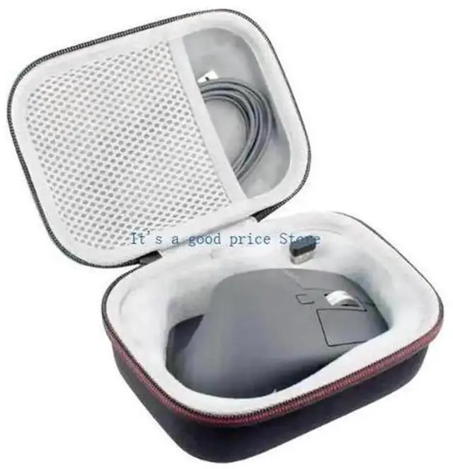 Main image of AJMRTC Shockproof Carrying Case for MX 3 Wireless Mouse, Portable Travel Storage Bag with Built-in Mesh Pocket for Mouse, Charging Cable and Small Accessories
