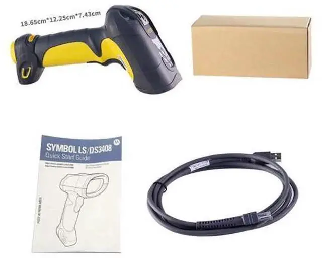 Main image of LS3408-ER20005R Extended Range Corded Rugged Ba.rcode S.canner - Yellow (S.canner with USB Cable)