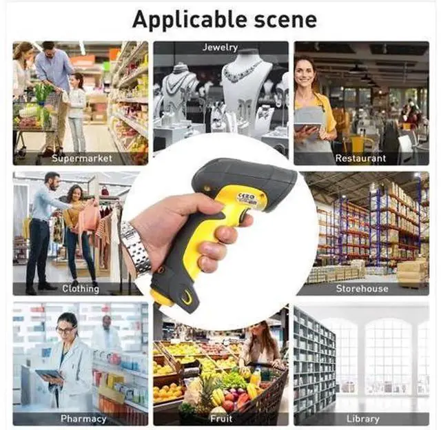 Alt view image 5 of 7 - LS3408-ER20005R Extended Range Corded Rugged Ba.rcode S.canner - Yellow (S.canner with USB Cable)