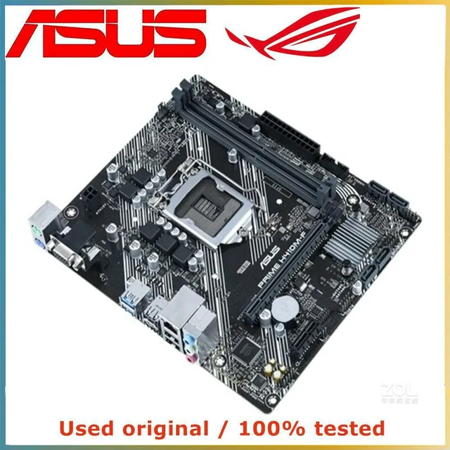 Alt view image 2 of 4 - For ASUS PRIME H410M-F Micro ATX Desktop Motherboard LGA1200 Socket, H410 Chipset DDR4 Max 64GB RAM, M.2 NVME & PCI-E 3.0 X16 Slot, Computer Mainboard Fully Tested Replacement Board