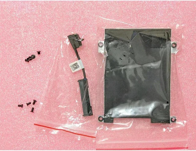 Main image of HDD SATA Cable + Caddy Frame Bracket for Dell Latitude 5480 5490 5491 Laptop, Part Number 80RK8 HDD Connector Cable & 0NDT6 Hard Drive Carrier, Notebook 2.5" SSD HDD Mount Kit Replacement