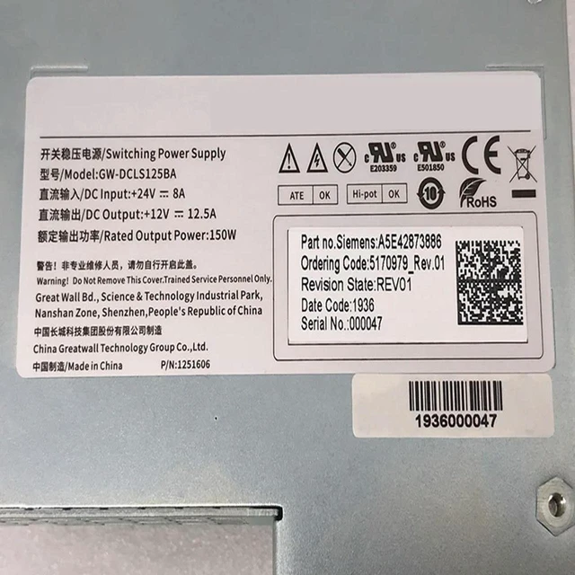 Alt view image 3 of 4 - Great Wall GW-DCLS125BA 150W DC-DC Switching Power Supply, DC24V Input 8A, 12V 12.5A Output, Fanless Design, Industrial Grade Power Module, Over-Voltage Over-Current Protection, Replacement PSU for In
