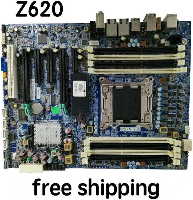 Alt view image 2 of 3 - HP Z620 Workstation Motherboard 708614-001 708614-601 618264-002 618264-003, Intel C602 X79 Chipset LGA2011 Socket, Quad Channel DDR3, SATA 6Gb/s, PCIe 3.0 Slots, 100% Fully Tested Working Replacement