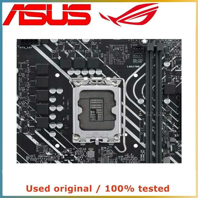 Main image of ASUS PRIME H610M-E D4 mATX Desktop Motherboard, Intel H610 Chipset LGA1700 Socket, 2×DDR4 Slots Max 64GB, PCIe 4.0 x16, Dual M.2 NVMe Slots, SATA 6Gb/s, Realtek 1G LAN, Fan Xpert 2+, 5X Protection III