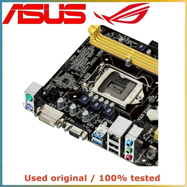 Main image of ASUS B85M-F mATX Desktop Motherboard, Intel B85 Chipset LGA1150 Socket, 2×DDR3 Slots Max 16GB, SATA III 6Gb/s, PCIe 3.0 x16, Realtek 1G LAN, HD Audio, UEFI BIOS, Fully Tested Replacement Mainboard for