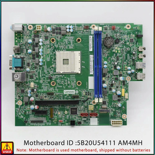 Main image of Desktop Motherboard FRU 5B20U54111 AM4MH Version 2.1, OEM Mainboard For Lenovo PC, AM4 Socket, DDR4 Dual Channel, M.2 NVMe + SATA III, PCIe 3.0 x16, Fully Tested 100% Working Replacement Mainboard For