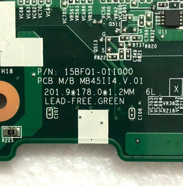 Alt view image 3 of 4 - Bytespeed LLC MB45II7 Motherboard 15BFQ1-011000 MB45II4 V.01 LAED-FR.GREEN Mainboard, AMD AM4 Socket, DDR4 Dual Channel, M.2 NVMe, SATA III, PCIe 3.0 x16, 100% Fully Tested Working OEM Replacement Mai
