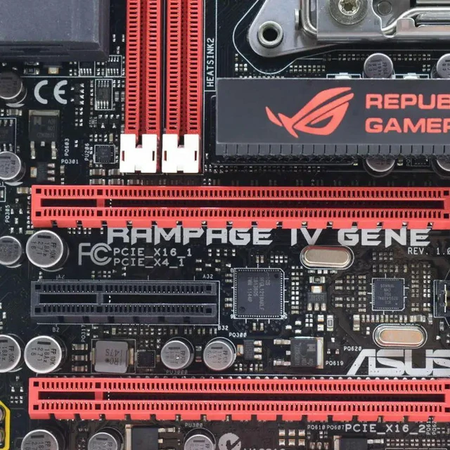 Alt view image 4 of 4 - X79 ATX Motherboard ROG RAMPAGE IV GENE Kit, LGA2011 Mainboard with Core i7 CPU & 64GB DDR3 RAM, 3×PCI-E 3.0 X16, USB3.0 SATA3, Fully Tested Working Board for PC Gaming & Workstation Upgrade