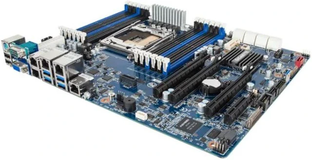 Alt view image 3 of 4 - MU70-SU0 X99 Server Motherboard Replacement, C612 Chipset LGA2011-3 DDR4 Mainboard, Multiple PCIe & SATA Interfaces, 100% Fully Tested Working Board for Workstation & Storage Server Hardware Repair