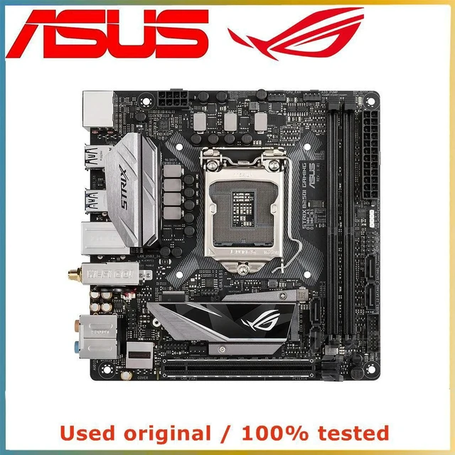 Alt view image 4 of 4 - MINI ITX Desktop Motherboard ROG STRIX B250I GAMING Replacement, LGA1151 B250 Chipset Mainboard Supports Up To 32GB DDR4 Memory, PCI-E 3.0 X16 Slot, Fully Tested Working Board For Compact Gaming PC Bu