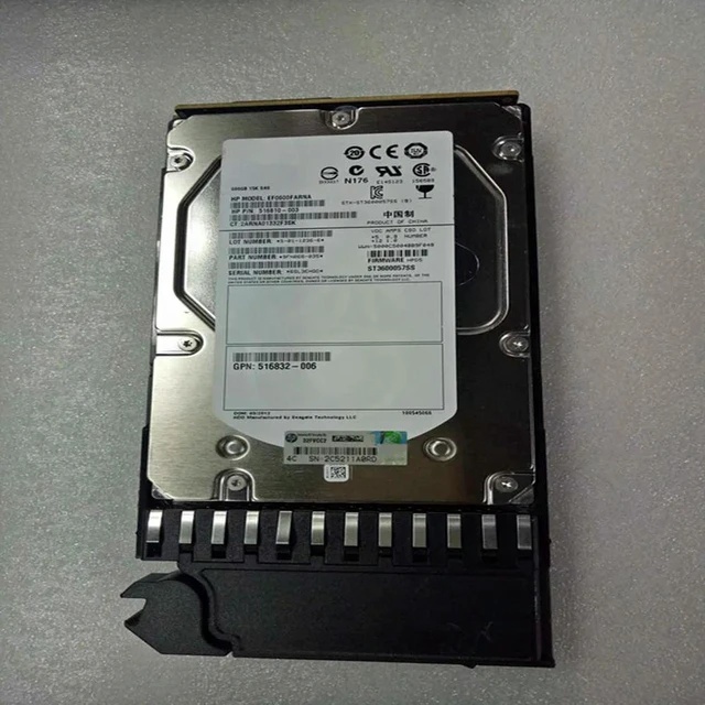 Main image of 600GB 3.5" SAS 6Gb/s Internal Server Hard Drive 15000RPM 64MB Cache Replacement AP860A, Enterprise HDD 601777-001, Hard Disk for Server Storage Array Repair & RAID Rebuild
