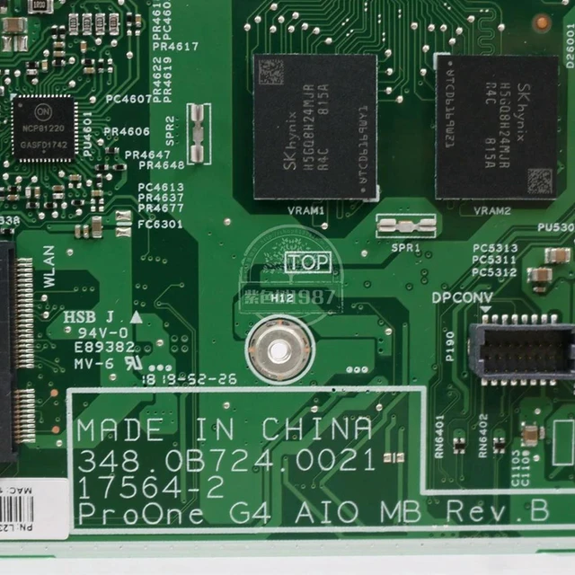Alt view image 3 of 4 - 23.8" AIO Motherboard 17564-2 L23106-001 L07846-002 L23106-601 Replacement for HP Zhan 60 Pro G1 All-in-One PC, Mainboard 100% Fully Tested Working Board for AIO Desktop Display & System Hardware Repa