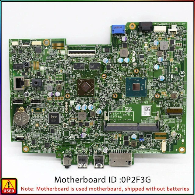 Main image of All-In-One Motherboard 14060-1 0P2F3G Replacement, Onboard J3710 CPU DDR3 Micro ATX Mainboard For 3455 AIO Desktop, Integrated HDMI Port, Fully Tested Working Board for All-in-One PC Repair & Hardware