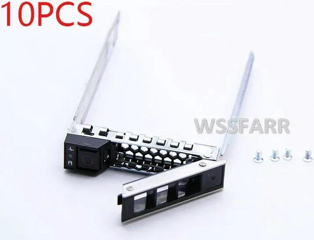 Main image of 10 Pack 2.5 Inch Hard Drive Caddy Tray for Gen14 G14 R640 R740 R740XD R940 Server, HDD Carrier Bracket Part Number DXD9H 0DXD9H, 2.5" Disk Carrier Tray for 14th Gen Server Storage Installation & Disk