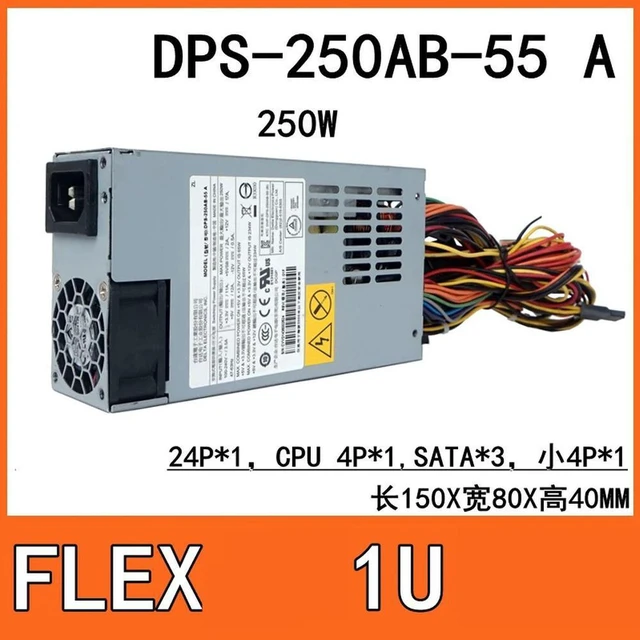 Alt view image 3 of 4 - Delta Flex Small 1U 250W Switching Power Supply PSU, Model DPS-250AB-55A DPS-250AB-55B, Replacement Flex ATX Power Unit, Compact 1U Server / NAS Power Supply, Stable 250W PSU for Small Chassis Industr