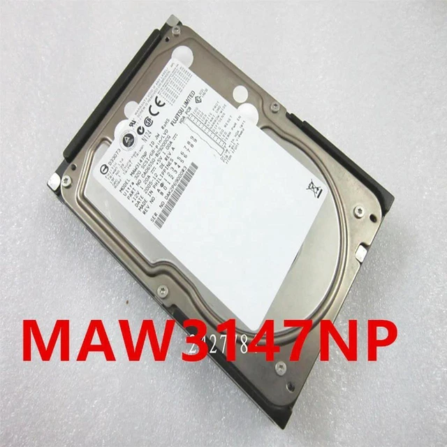 Main image of Fujitsu 146GB 3.5" SCSI 10000RPM 8MB Cache Internal Server Hard Drive, Model MAW3147NP, LFF Enterprise Storage Disk, Replacement HDD for Rack Server, Data Storage System Repair & Upgrade