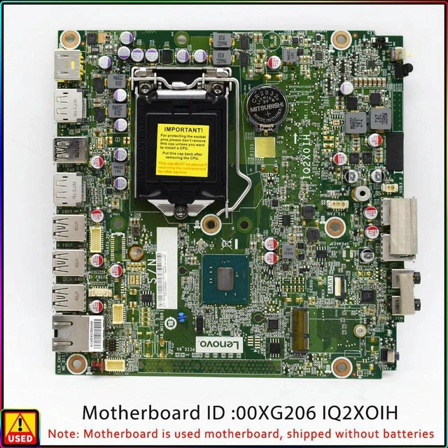 Main image of Mini PC Motherboard for ThinkCentre M910Q, Board IQ2XOIH Part Number 01LM269 00XG206, Replacement Mainboard, Fully Tested System Board for ThinkCentre M910Q Tiny Desktop Repair & Hardware Replacement