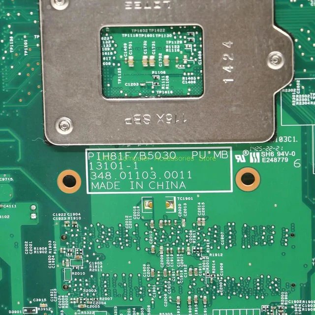 Alt view image 4 of 4 - AIO Motherboard for B5030 B50-30 B5040 B50-40 All-in-One PC, Board PIH81F 13101-1 Part Number 5B20G54552, Replacement Mainboard, Fully Tested System Board for Lenovo B50 Series AIO Computer Repair & U