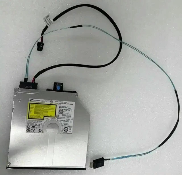 Main image of DVDRW Optical Drive with Cable for EMC R640 Server, Part Number X1R71 0X1R71, Cable Code CG5P0 0CG5P0, Replacement DVD Rewriter, Optical Disk Drive for EMC R640 Server Optical Storage Repair & Install