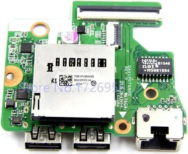 Main image of Notebook USB & Network Interface Board for ENVY 15-AK Laptop, Board Code DAX1PDTB8D0, Replacement USB LAN IO Board, Notebook Side Port Sub Board for ENVY 15-AK Laptop Hardware Repair & Installation