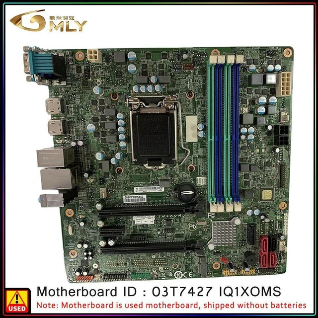 Main image of Desktop Motherboard for M6600T M800 M900 TS150 TS250 TW/SFF PC, Board IQ1XOMS Part Number 3T7425 3T7424 03T7427, Fully Tested Working Mainboard, Replacement System Board for M6600T Series Desktop PC R