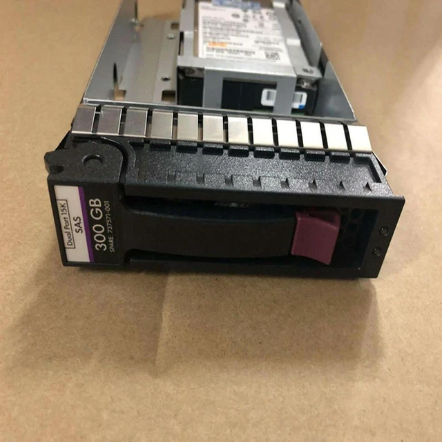 Main image of 300GB 2.5" SAS 15000RPM 32MB Cache Internal Server Hard Drive, Part Number 737390-B21, SFF Enterprise HDD, Storage Disk for Rack Server, Data Center Storage Repair & Upgrade