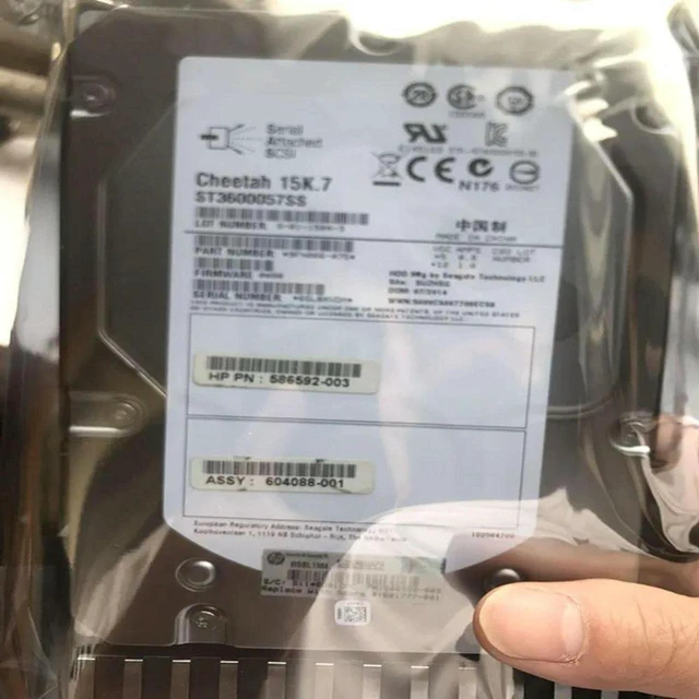 Alt view image 2 of 4 - 600GB 3.5" SAS 6Gb/s 15000RPM 64MB Cache Internal Server Hard Drive, Part Number AP860A 601777-001, LFF Enterprise HDD, Storage Disk for Rack Server, Data Center Storage Repair & Upgrade