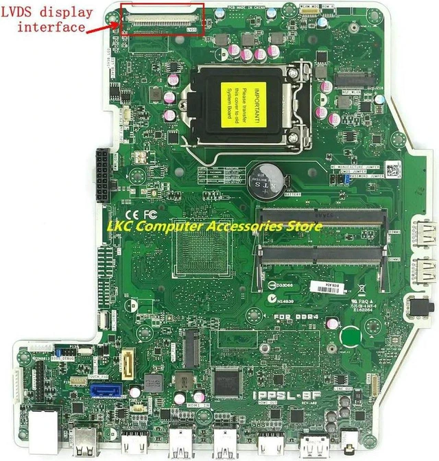 Alt view image 4 of 4 - AIO All-In-One Motherboard for Optiplex 7440, Board IPPSL-BF Part Number CN-0X2MKR X2MKR CN-0P2M9G P2M9G, Fully Tested Working Mainboard, Replacement System Board for Optiplex 7440 AIO PC Repair & Har
