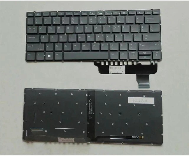Main image of US Layout Backlit Laptop Keyboard No Frame for EliteBook x360 830 G6 Notebook, Replacement Built-in Keyboard, Frame-less Backlit Keyboard Spare Parts for EliteBook x360 830 G6 Laptop Typing Repair & R