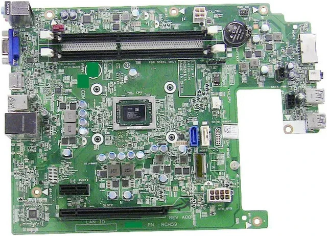 Alt view image 4 of 4 - Desktop Motherboard for Inspiron 3656 PC, Part Number 593VH R1PCR 00W6FD CN-0593VH CN-0R1PCR CN-00W6FD, Fully Tested Working Mainboard, Replacement System Board for Inspiron 3656 Desktop Computer Hard