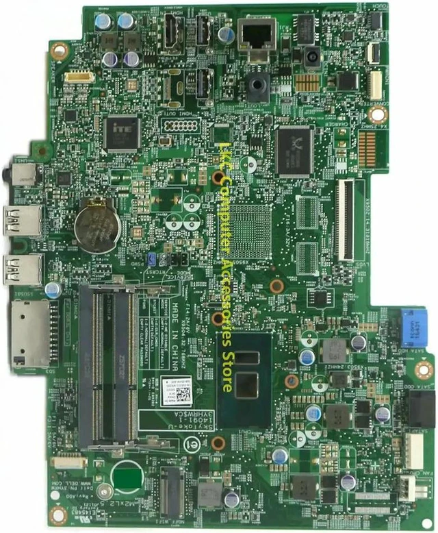 Alt view image 3 of 4 - AIO All-In-One Desktop Motherboard for Inspiron 20 3059 24 3459 PC, Board 14091-1 Part Number V03J3 0V03J3 CN-0V03J3 3YHRW, DDR3L Mainboard with Integrated i5-6200U CPU, Fully Tested Working Board for