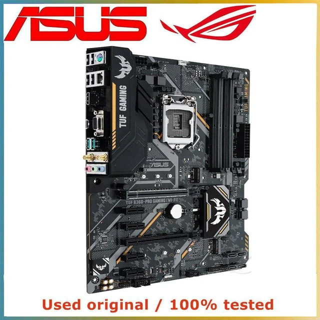 Main image of TUF B360-PRO GAMING (WI-FI) ATX Desktop Motherboard, Intel B360 Chipset LGA1151 Socket DDR4 Up to 64GB, SATA III & PCI-E3.0 X16 Slot, Fully Tested Working Mainboard for 8th/9th Gen Intel CPU Gaming PC